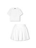 Set T-shirt Short Pleat Skirt