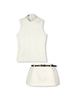 Set Loose Sleeveless Top Mini Skirt