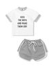 Set Short T-shirt Sporty Quotes