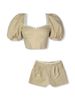 Set Pump Sleeves Crop With Short