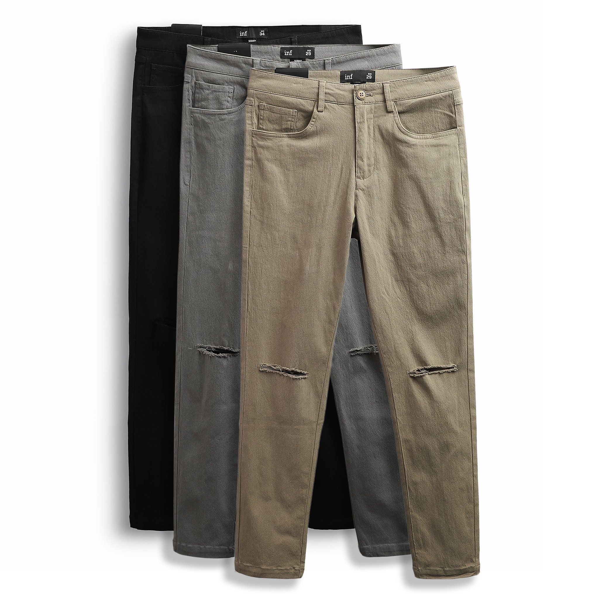 Quần Kaki INF Rách Gối