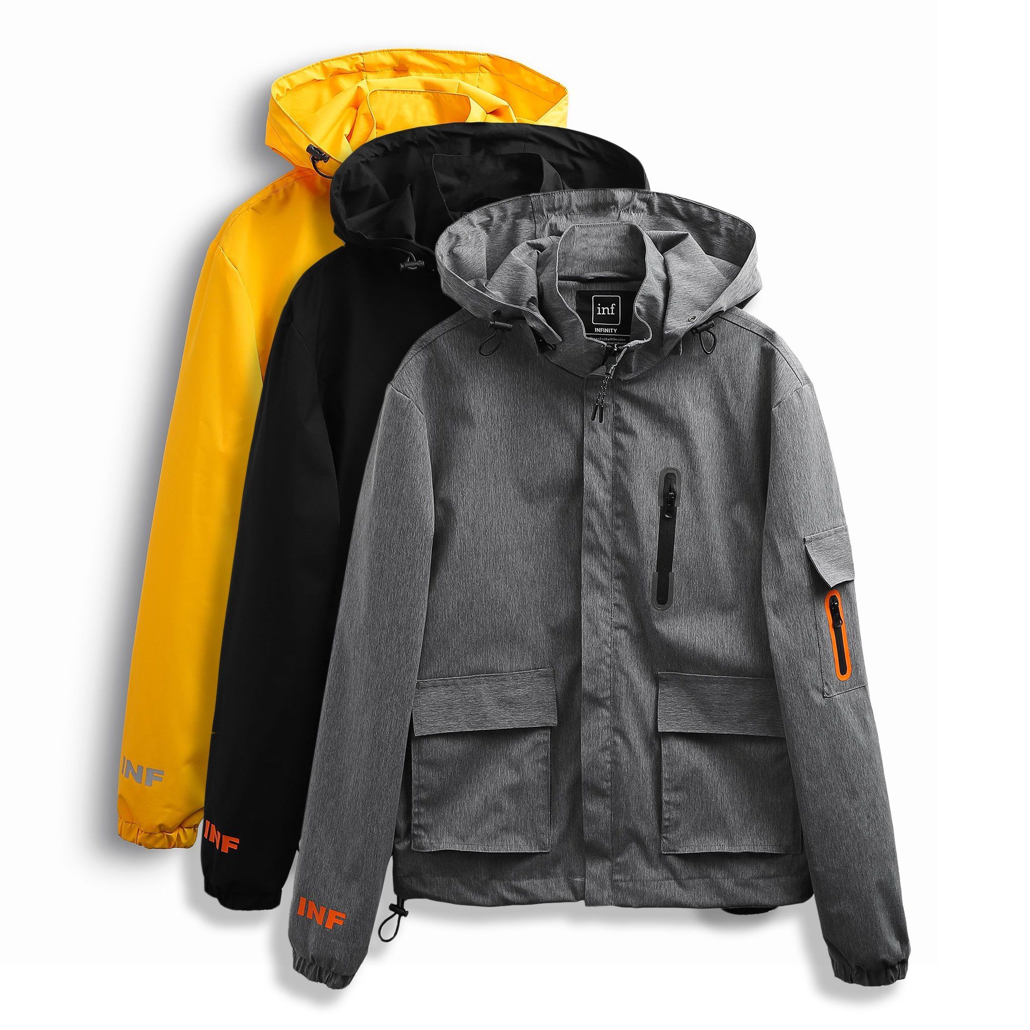 Áo Khoác Gió INF Phối Zip