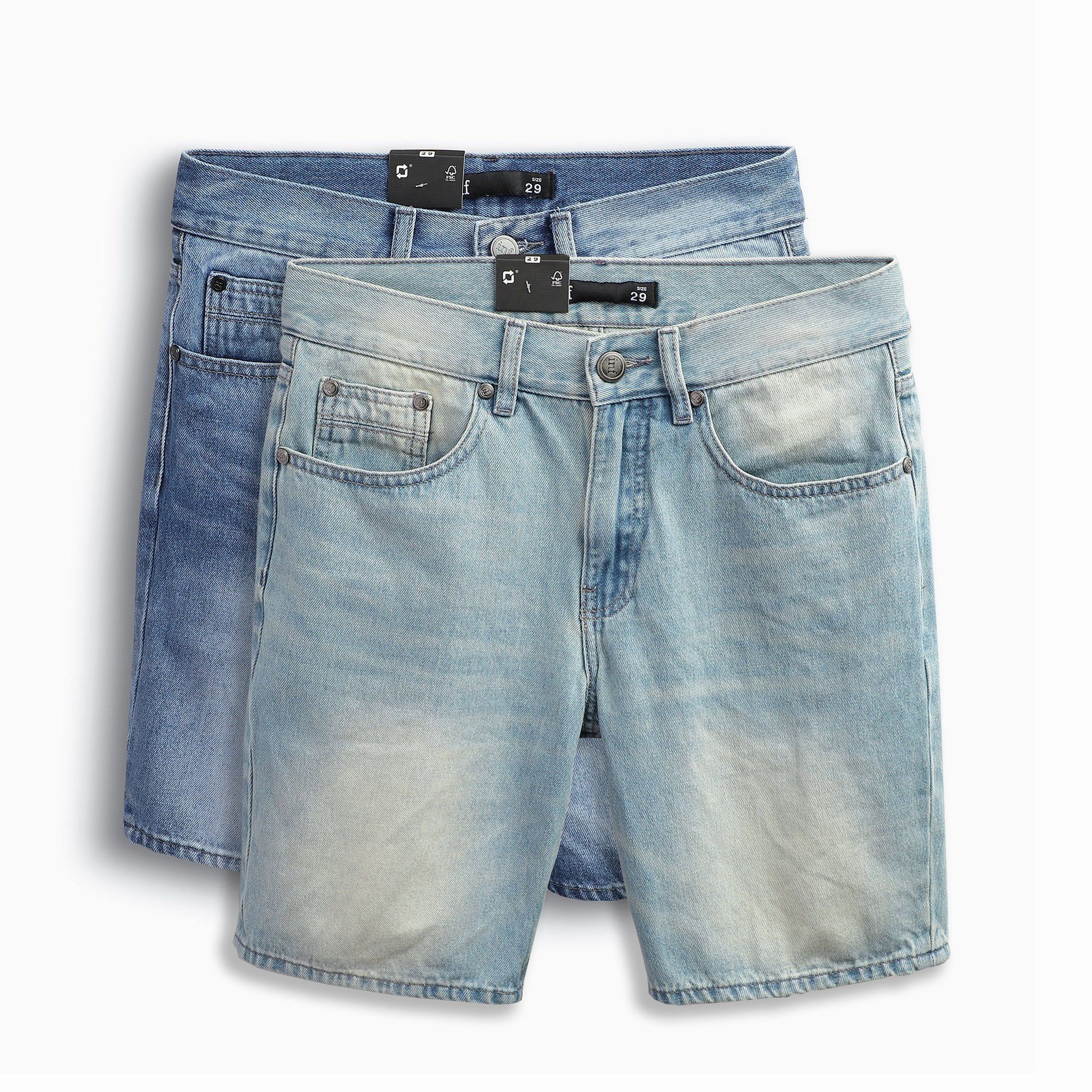 Short Jean Inf Wash Blue