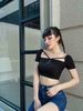 Áo Croptop Cut Out Shoulder