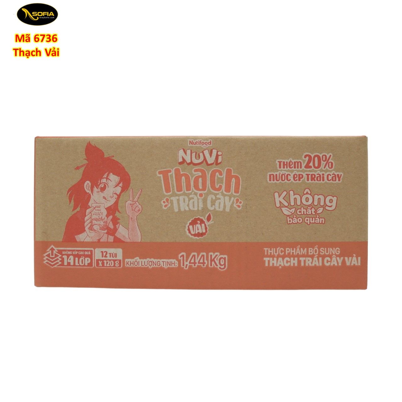  Thạch trái cây Nuvi 120gram 6736 