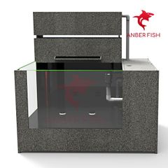 Hồ cá công nghệ composite Anber Fish 3 - Full kính siêu trong - Full ống sanking - Full vật liệu lọc