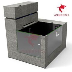 Hồ cá công nghệ composite Anber Fish 3 - Full kính siêu trong - Full ống sanking - Full vật liệu lọc