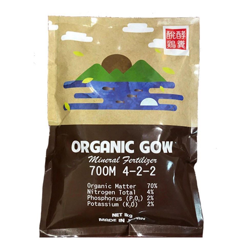 SALE - Phân bón hữu cơ sinh học Organic Gow Made in Japan - Gói 1kg