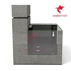 Hồ cá công nghệ composite Anber Fish 3 - Full kính siêu trong - Full ống sanking - Full vật liệu lọc