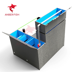 Hồ cá công nghệ composite Anber Fish 3 - Full kính siêu trong - Full ống sanking - Full vật liệu lọc