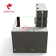 Hồ cá công nghệ composite Anber Fish 3 - Full kính siêu trong - Full ống sanking - Full vật liệu lọc