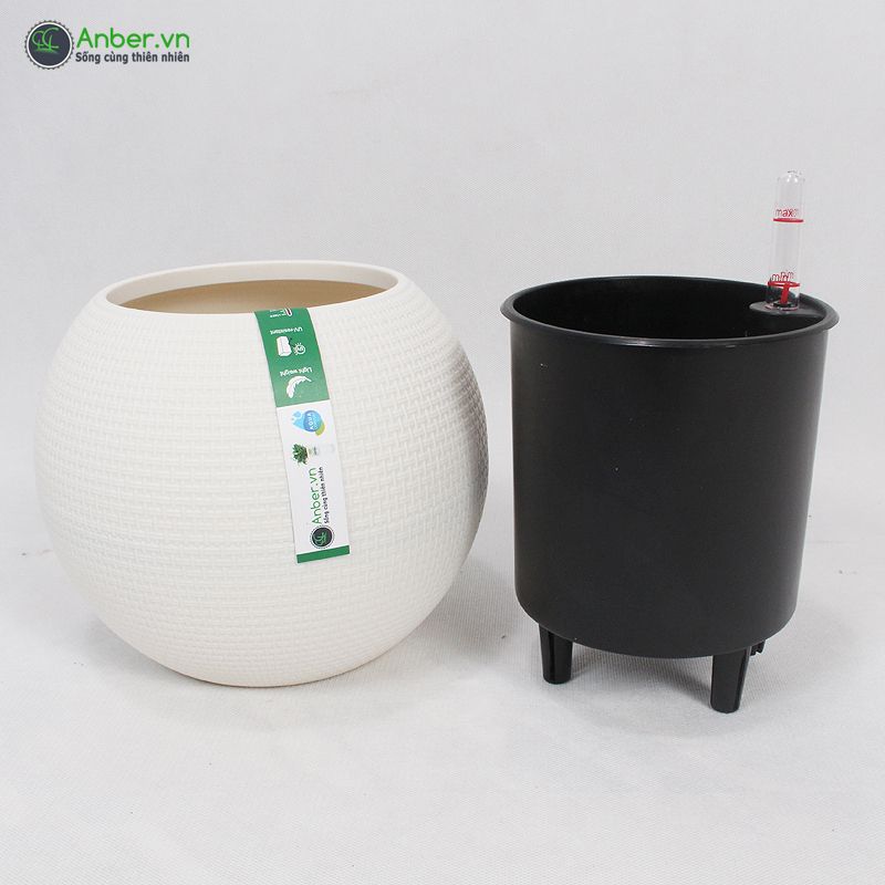 SALE Chậu cây để bàn cao cấp Venice + Tự tưới AWS