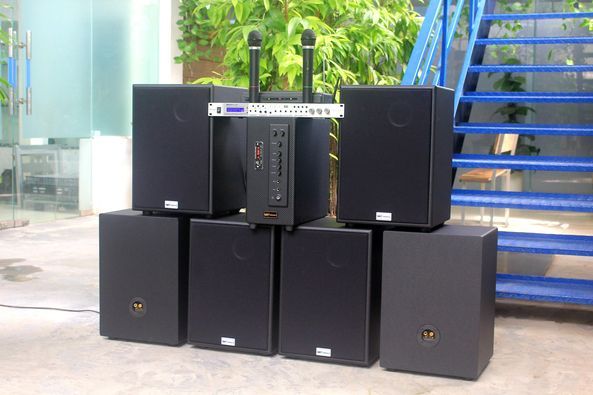 Loa Acoustic: gói 6 loa V230 (100 - 130m2), Dàn GoldAcoustic âm thanh chuyên nghiệp cho quán Cafe giá rẻ