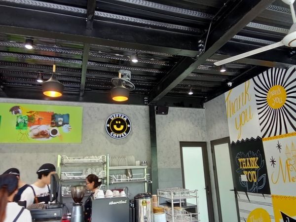 Loa trà chanh loa cafe Loa Goldsound lắp đăt cho quán UFFTEA Coffee, Hòa Bình