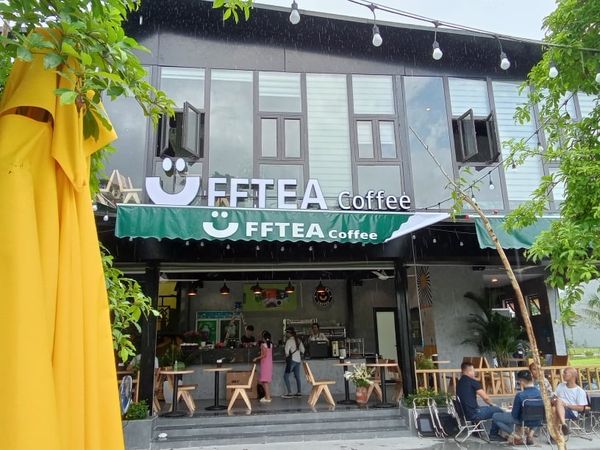 Loa trà chanh loa cafe Loa Goldsound lắp đăt cho quán UFFTEA Coffee, Hòa Bình