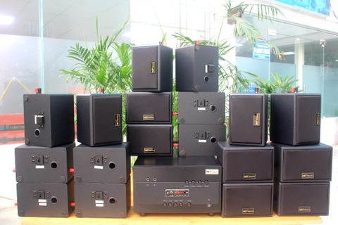 Loa cafe, Loa nhà hàng: Combo dàn âm thanh quán cafe A1800 + 18 V32 (30w)