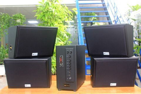 Loa cafe: dàn âm thanh quán cafe sân vườn ngoài trời amply A906 + 4 V130NT