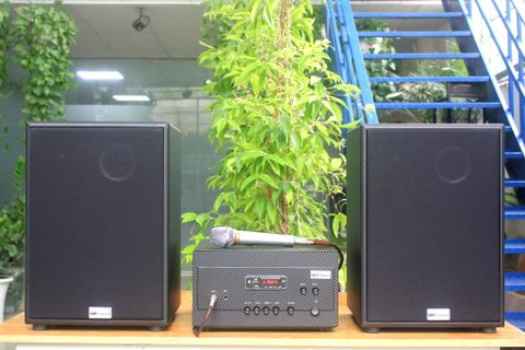 Loa Giảng đường, Loa trường học, Loa lớp học: Gold4Edu (lớp học 40-80m2): (02 loa 200w + 01 amply 900w)