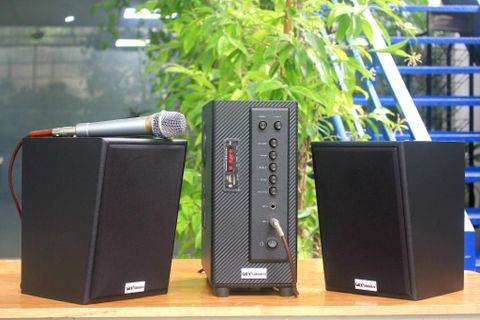 Loa Giảng đường, Loa trường học, Loa lớp học: Gold4Edu (lớp học 30-50m2): (02 loa 55w + 01 amply 380w)