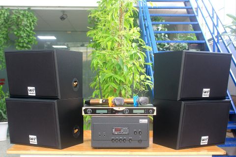 Loa Giảng đường, Loa trường học, Loa lớp học: Gold4Edu (lớp học 55-95m2): (04 loa 130w + 01 amply 1200w)