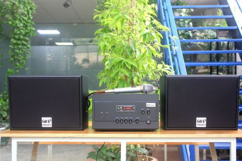 Loa Giảng đường, Loa trường học, Loa lớp học: Gold4Edu (lớp học 40-80m2): (02 loa 130w + 01 amply 900w)