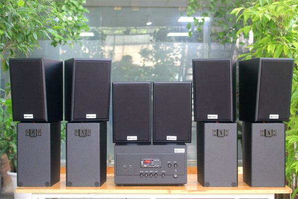 [Diện tích 200m2 + 02 Kênh] A917 Goldsound 2 vùng âm lượng 1200w + 10 loa Goldsound V40C 40w, loa được thiết kế riêng cho quán, bật lớn không tạp âm, miễn phí công lắp đặt, bảo hành dài hạn 5 năm.