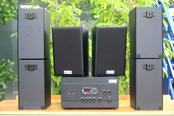 [Diện tích 120m2 + 02 Kênh] A917 Goldsound 2 vùng âm lượng 1200w + 6 loa Goldsound V40C 40w, loa được thiết kế riêng cho quán, bật lớn không tạp âm, miễn phí công lắp đặt, bảo hành dài hạn 5 năm.