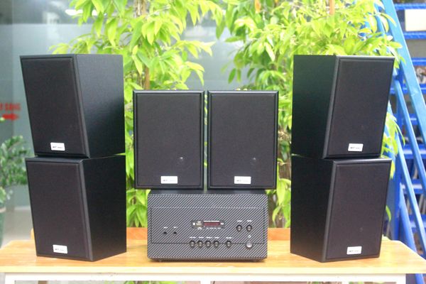 [Diện tích 120m2 + 02 Kênh] A907 Goldsound 2 vùng âm lượng 900w + 6 loa Goldsound V55C 55w, loa được thiết kế riêng cho quán, bật lớn không tạp âm, miễn phí công lắp đặt, bảo hành dài hạn 5 năm.