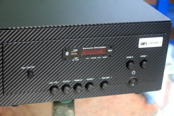Amply A907Mi ( Công suất 900w, tích hợp Micro không dây, đủ kết nối Bluetooth, RCA, AV, USB) chuyên dụng cho hội trường, quán cafe Acoustic, hát karaoke...)