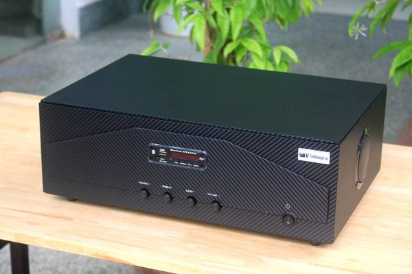 Amply A938-2K_DA Goldsound (công suất 1500w, 2 phân vùng đầu ra, đủ kết nối Bluetooth, RCA, AV, USB)