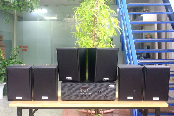 [Diện tích 120m2 + 02 Kênh] A917 Goldsound 2 vùng âm lượng 1200w + 6 loa Goldsound V55C 55w, loa được thiết kế riêng cho quán, bật lớn không tạp âm, miễn phí công lắp đặt, bảo hành dài hạn 5 năm