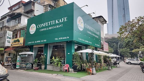 Loa cho Confetti Kafe and Restaurant, Amply 4 - 6 vùng âm lượng, loa được thiết kế riêng cho quán, bật lớn không tạp âm, miễn phí công lắp đặt, bảo hành dài hạn 5 năm.