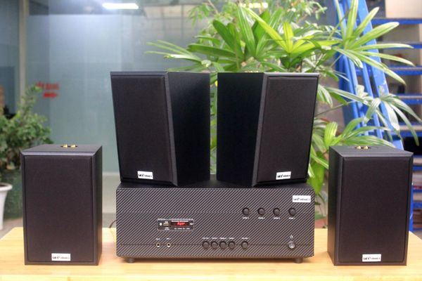 [Diện tích 80m2 + 04 Kênh] A384_SG-4K Goldsound 4 vùng âm lượng 800w + 4 loa Goldsound V40C_SG, Amply 4 - 6 vùng âm lượng, loa được thiết kế riêng cho quán, bật lớn không tạp âm, miễn phí công lắp đặt, bảo hành dài hạn 5 năm.