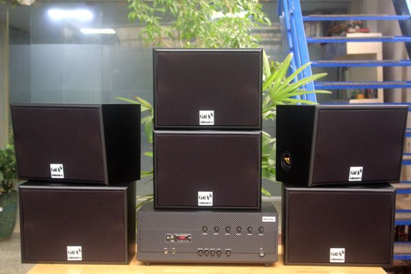 [Diện tích 180m2 + 06 Kênh] A384_DA-6K Goldsound 6 vùng âm lượng 1200w + 6 loa Goldsound ngoài trời V130NT_DA 130w, Amply 4 - 6 vùng âm lượng, loa được thiết kế riêng cho quán, bật lớn không tạp âm, miễn phí công lắp đặt, bảo hành 12 tháng