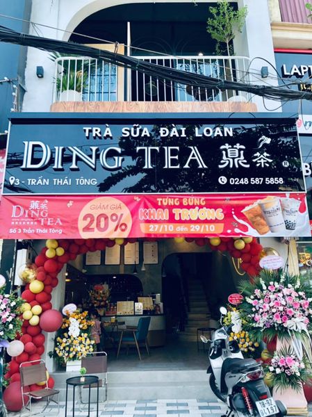Loa cafe Loa nhà hàng Loa Goldsound lắp đặt âm thanh tại Ding tea, Cầu Giấy, Hà Nội