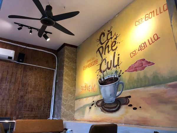 Âm thanh quán cafe được lắp đặt tại Cà Phê CuLi