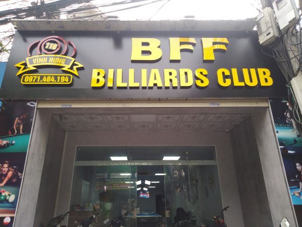 Goldsound lắp đặt âm thanh cho quán BFF Billiards club, Hà Nội, Amply 4 - 6 vùng âm lượng, loa được thiết kế riêng cho quán, bật lớn không tạp âm, miễn phí công lắp đặt, bảo hành dài hạn 5 năm.