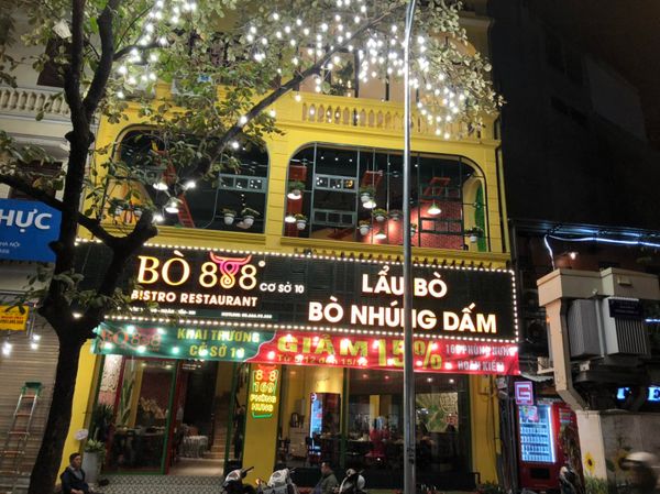 Loa nhà hàng Goldsound lắp đặt âm thanh cho nhà hàng Bò 888 Phùng Hưng, Hà Nội