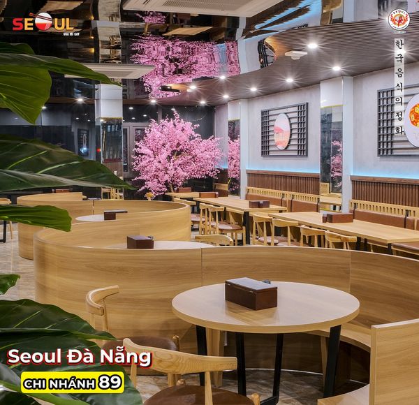 Loa nhà hàng Goldsound lắp đặt âm thanh cho Mì Cay Seoul Đà Nẵng, Amply 4 - 6 vùng âm lượng, loa vệ tinh thùng gỗ, miễn phí vận chuyển lắp đặt, bảo hành dài hạn 5 năm.