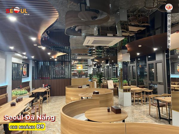 Loa nhà hàng Goldsound lắp đặt âm thanh cho Mì Cay Seoul Đà Nẵng, Amply 4 - 6 vùng âm lượng, loa vệ tinh thùng gỗ, miễn phí vận chuyển lắp đặt, bảo hành dài hạn 5 năm.
