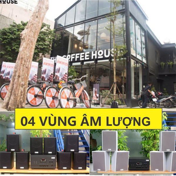 Loa quán trà sữa, Loa quán trà chanh, sữa chua 80 -160m2, Amply 4 - 6 vùng âm lượng, loa được thiết kế riêng cho quán, bật lớn không tạp âm, miễn phí công lắp đặt, bảo hành dài hạn 5 năm.