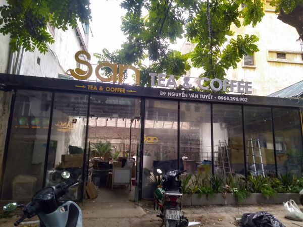 Loa cafe Goldsound triển khai âm thanh cho SAN Tea & Coffee, Hà Nội