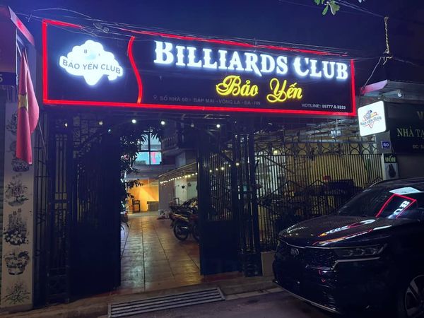 Hệ thống âm thanh cho Billiards Club Bảo Yến Hà Nội , Amply 4 - 6 vùng âm lượng, loa được thiết kế riêng cho quán, bật lớn không tạp âm, miễn phí công lắp đặt, bảo hành dài hạn 5 năm.