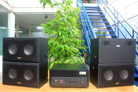 Gold4cafe V35 Từ (30 - 60 M2) Cho Quán Cafe, Nhà Hàng, Phòng Tập (Amply A150 + 04 Loa V35)