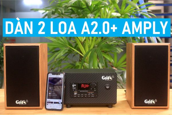 Amply + 2 loa 60w A2.0-DA