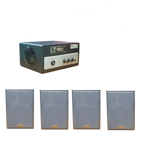 Loa Giảng đường, Loa trường học, Loa lớp học: Gold4Edu (lớp học 45-65m2): 04 loa VE-38 + 01 BXL A210