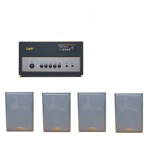 Loa Giảng đường, Loa trường học, Loa lớp học: Gold4Edu (lớp học 45-65m2): 04 loa VE-28 + 01 BXL A400