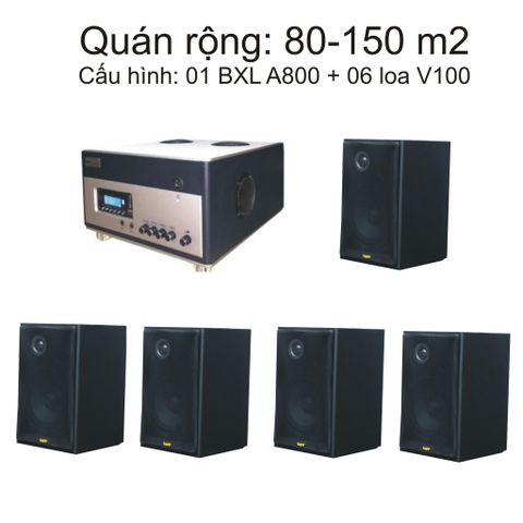 Loa cafe, Loa nhà hàng: Gold4Cafe (Từ 80 - 150m2) cho Quán Cafe, Nhà hàng, Quán ăn, Spa, Khu tập Gym