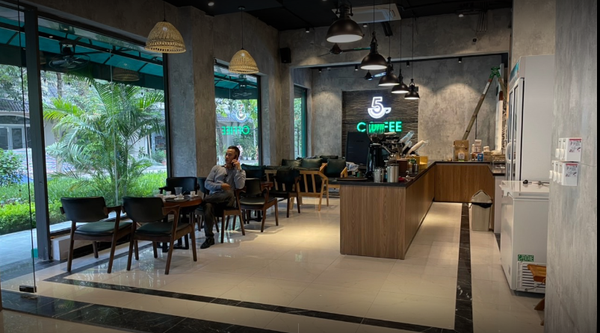 Loa cà phê Goldsound thi công âm thanh cho 5 Coffee, Hoài Đức, Hà Nội