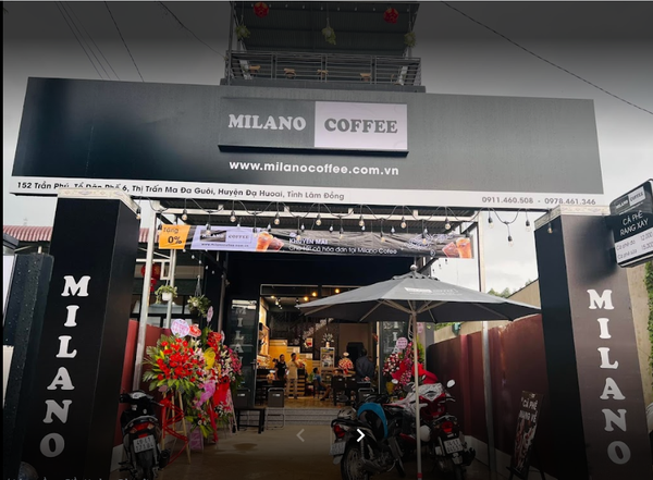 Hệ thống âm thanh cho Milano Coffee Madagui, Lâm Đồng, Amply 4 - 6 vùng âm lượng, loa được thiết kế riêng cho quán, bật lớn không tạp âm, miễn phí công lắp đặt, bảo hành dài hạn 5 năm.